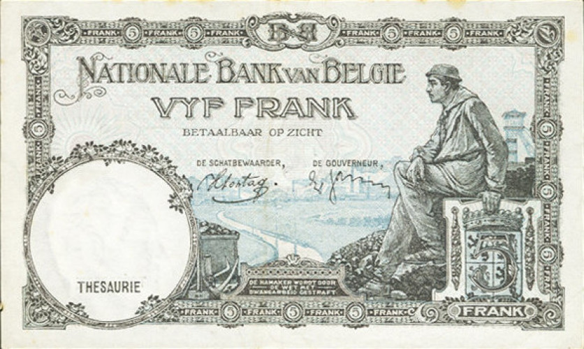 5 francs - Belgium