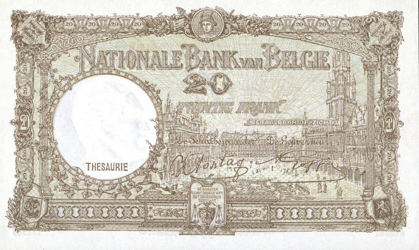 20 francs - Belgium