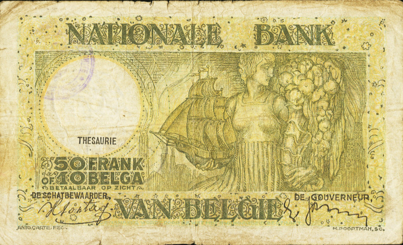 50 francs - Belgium