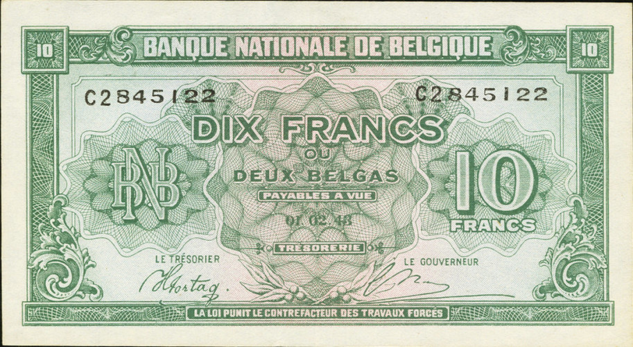 10 francs - Belgique