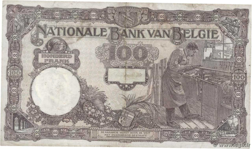 100 francs - Belgique