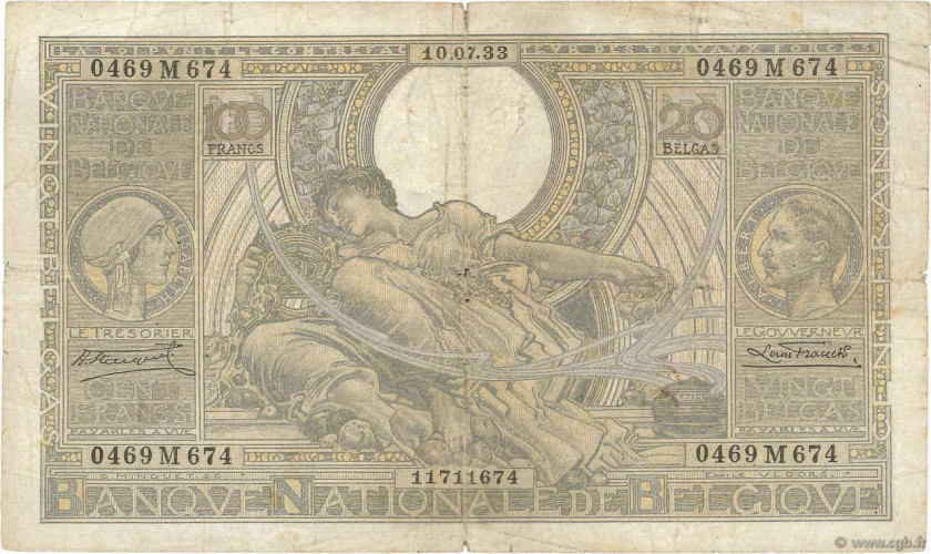 100 francs - Belgium