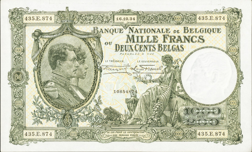 1000 francs - Belgique