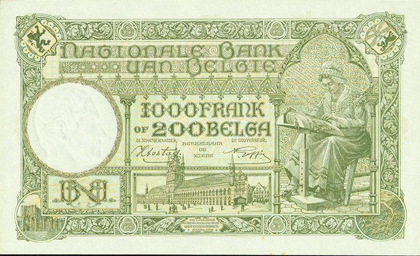 1000 francs - Belgium