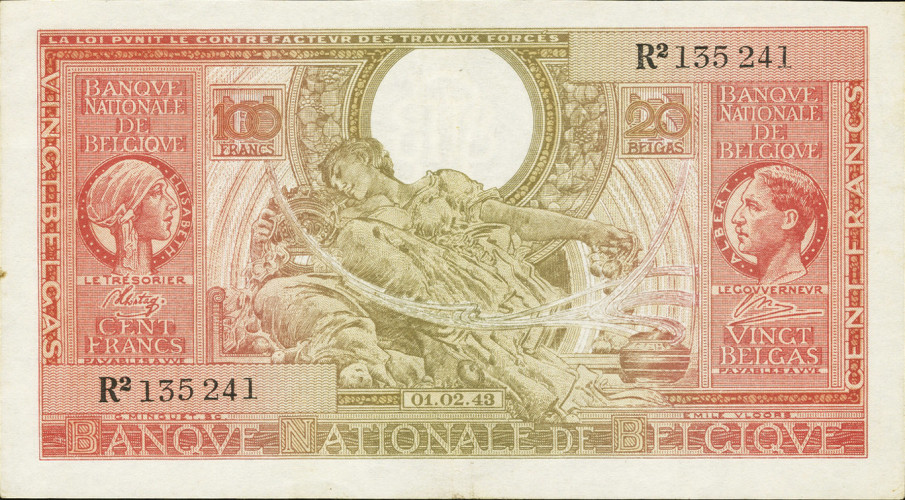 100 francs - Belgium