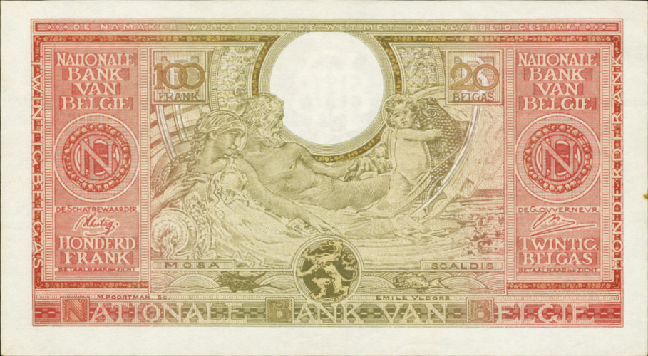 100 francs - Belgium