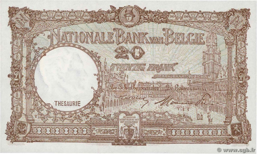 20 francs - Belgique