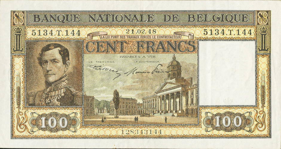 100 francs - Belgium