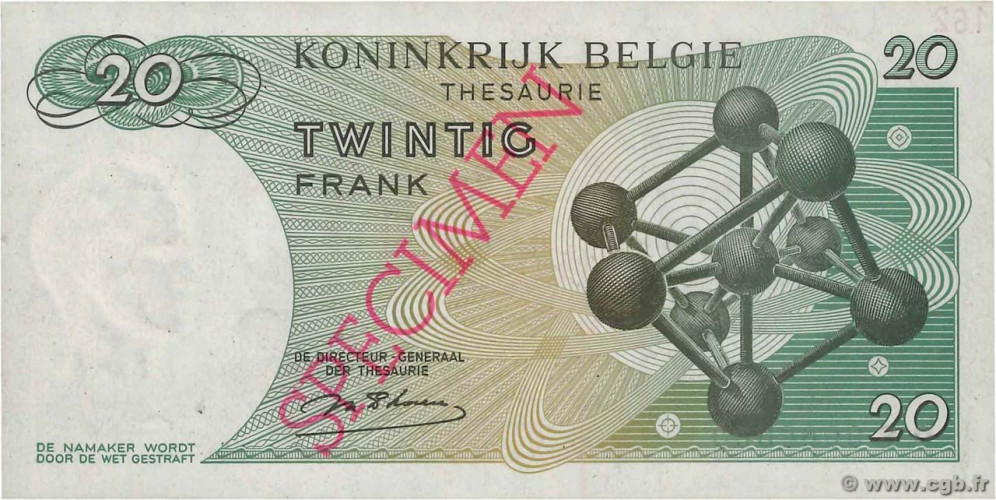 20 francs - Belgium