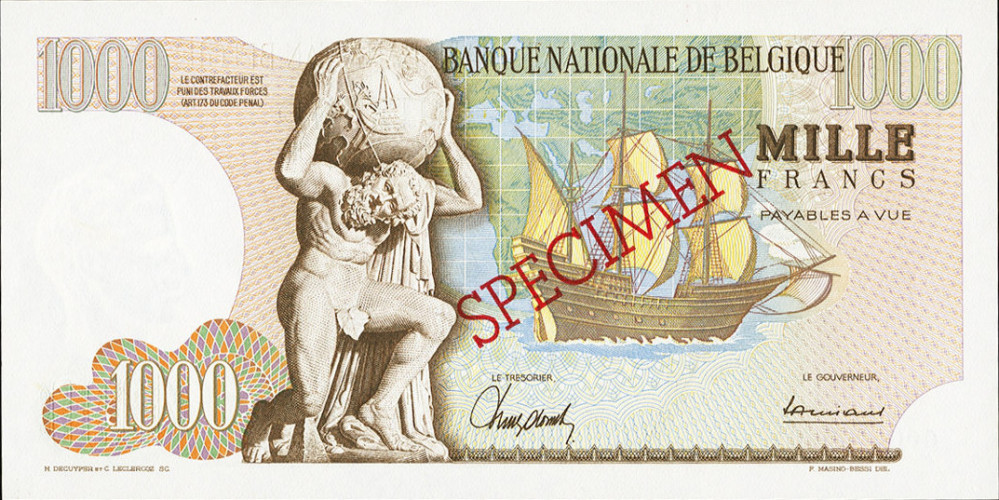 1000 francs - Belgium