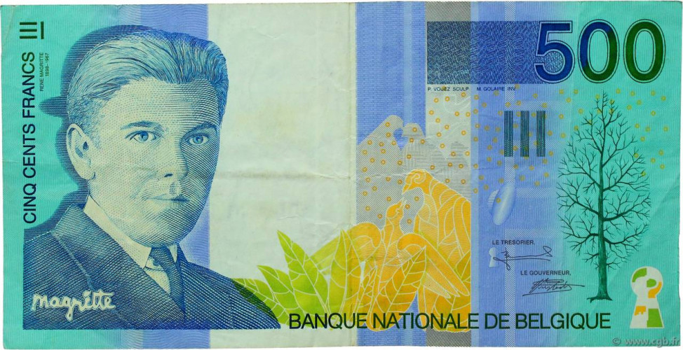 500 francs - Belgium