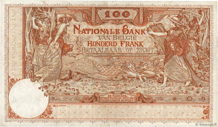 100 francs - Belgique