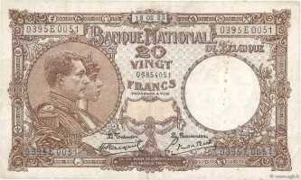 20 francs - Belgium