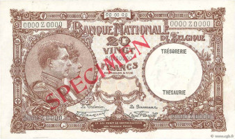 20 francs - Belgique