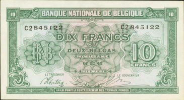 10 francs - Belgium