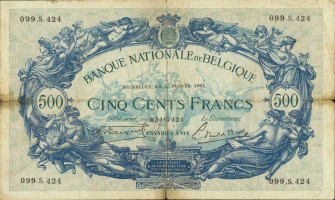 500 francs - Belgium