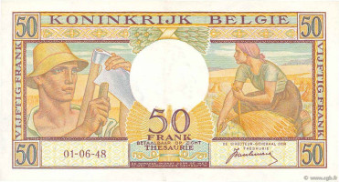 50 francs - Belgium