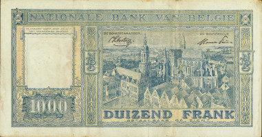 1000 francs - Belgique