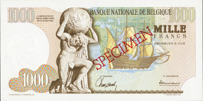 1000 francs - Belgique