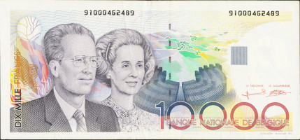 10000 francs - Belgique