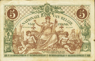 5 francs - Belgium