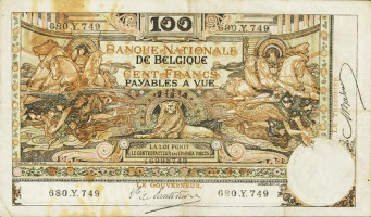 100 francs - Belgium