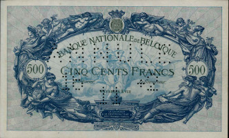 500 francs - Belgium