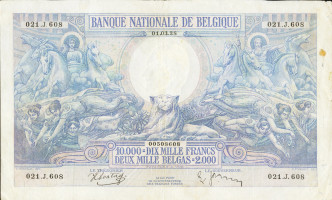 10000 francs - Belgique