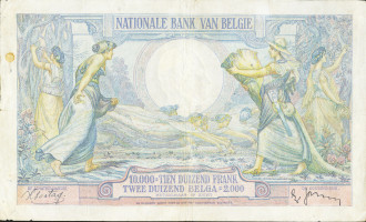 10000 francs - Belgique