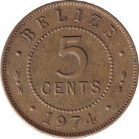 5 cents - Belize