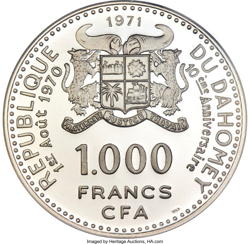 1000 francs - Benin