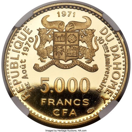 5000 francs - Bénin