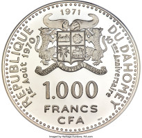 1000 francs - Bénin