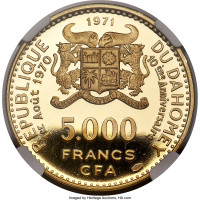 5000 francs - Benin