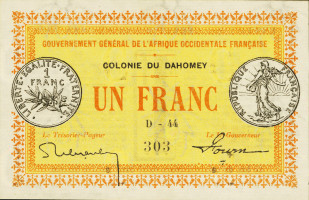 1 franc - Bénin