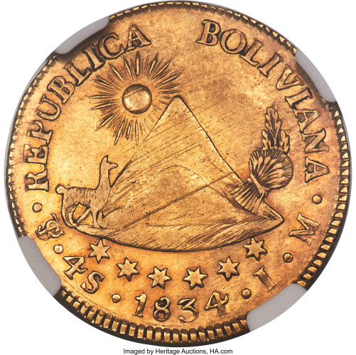 4 escudos - Bolivia