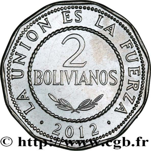 2 bolivianos - Bolivia