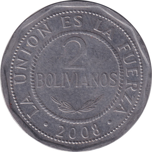 2 bolivianos - Bolivie