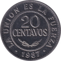 20 centavos - Bolivia