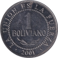 1 boliviano - Bolivia