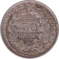 50 centavos - Bolivia