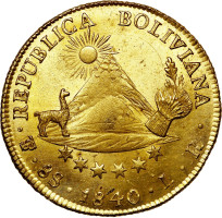 8 escudos - Bolivie