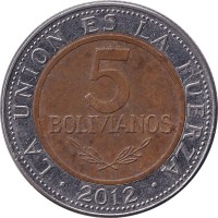 5 bolivianos - Bolivia