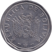 2 bolivianos - Bolivia