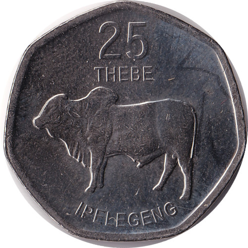 25 thebe - Botswana