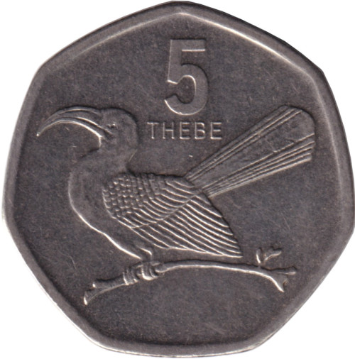 5 thebe - Botswana