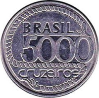 5000 cruzeiros - Brazil