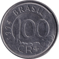 100 cruzeiros - Brazil