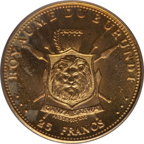 25 francs - Burundi