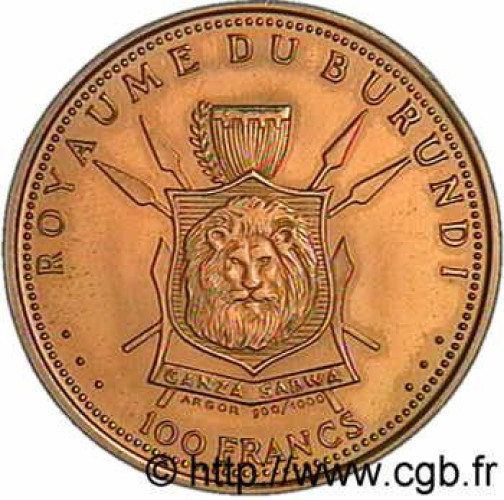 100 francs - Burundi